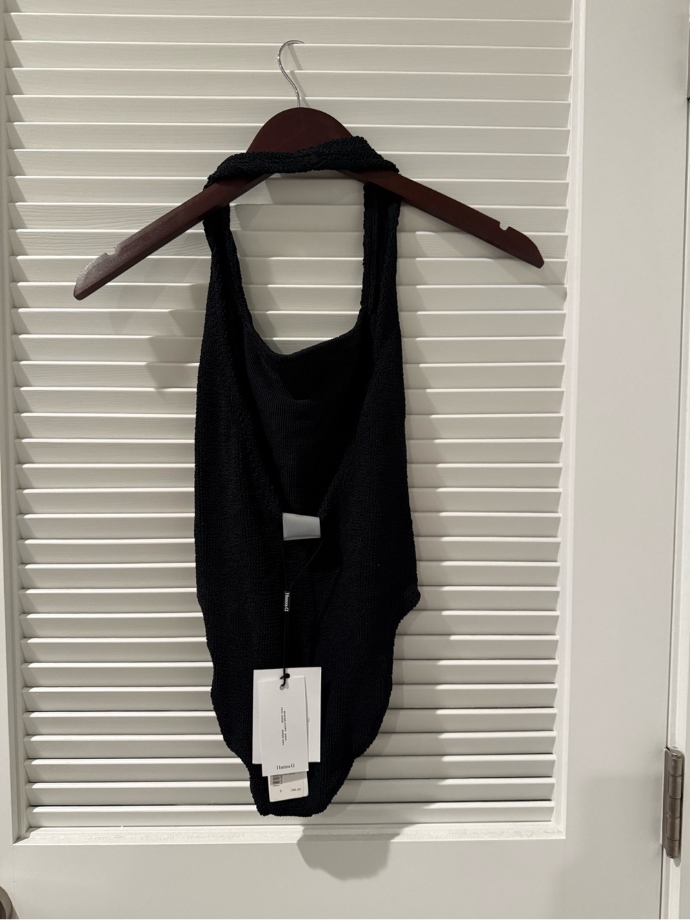 Hunza G Women’s Black Square Neck One Piece Bathing suit - Picture 2 of 5
